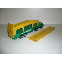 Tekno Denmark  Scania Vabis 76   AUTO TRANSPORT  Green / Yellow